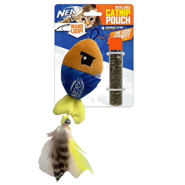 Nerf Cat Toy - Ultraplush Fish with Catnip Pouch and Bell 13cm 01