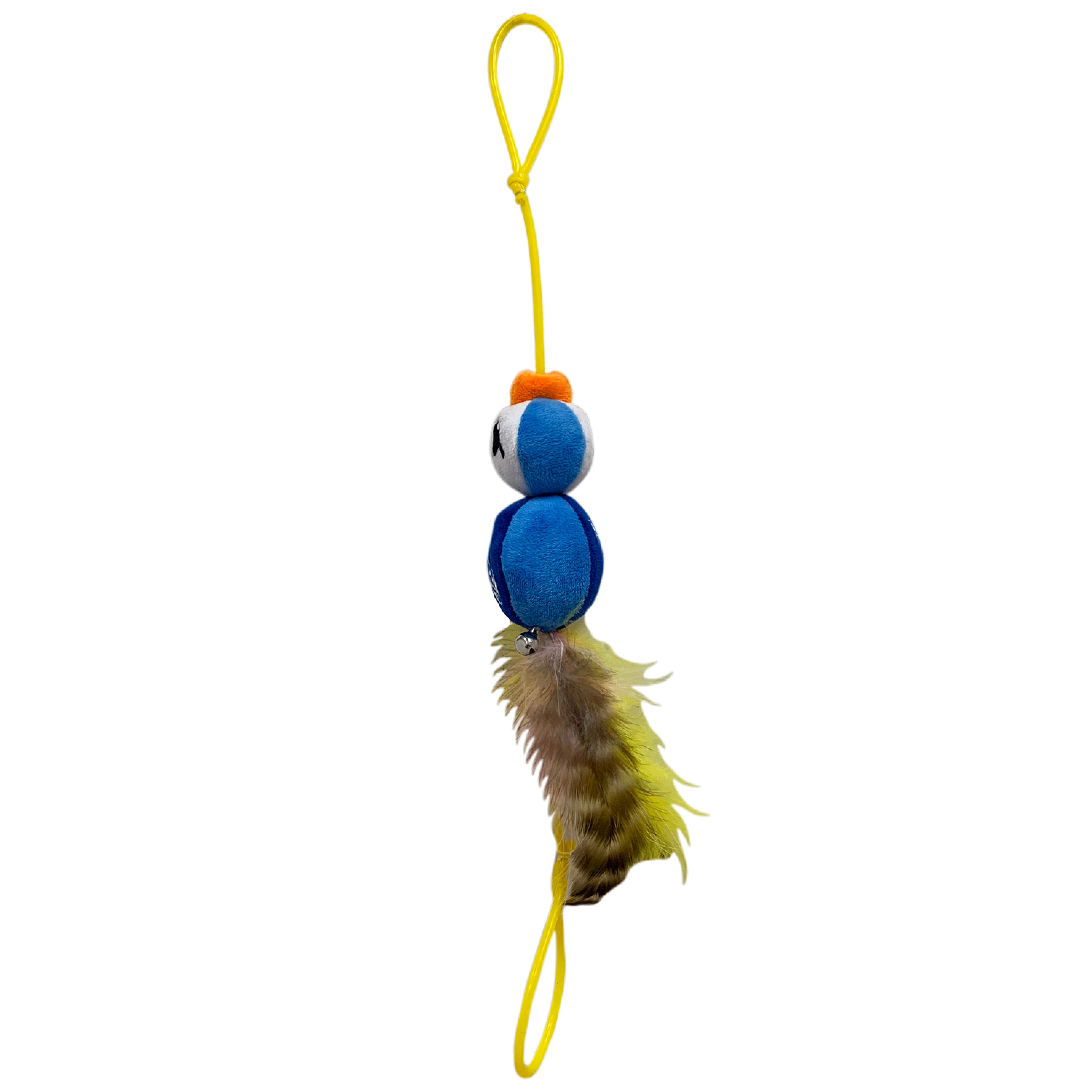Nerf Cat Toy - Plush Elastic Launching Duck with Bell 10cm 07