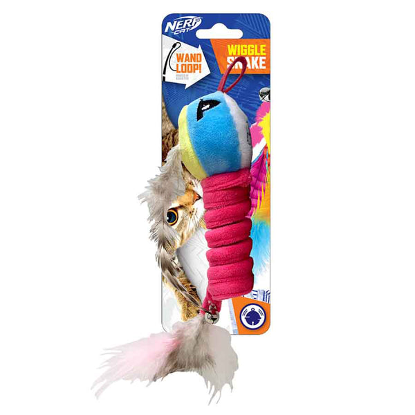 Nerf Cat Toy - Ultraplush Spring Snake with Bell 15cm 01