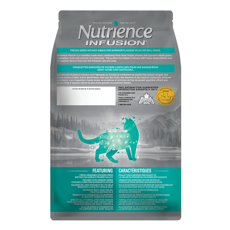 Nutrience Infusion Dry Cat Food Adult Indoor Chicken 01