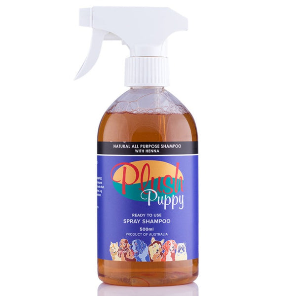 Plush Puppy Natural All Purpose Spray Shampoo with Henna Ready To Use Spray 500ml