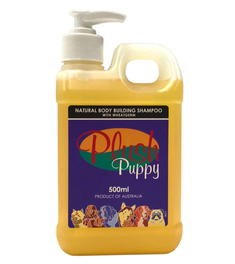 Plush Puppy Natural Body Building Shampoo with Wheatgerm 500ml