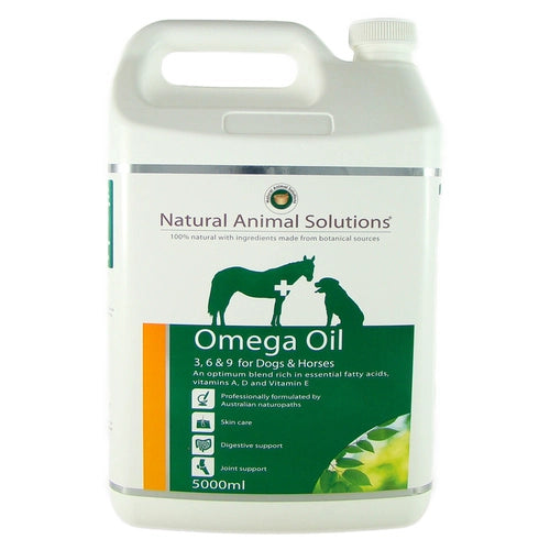 Natural Animal Solutions Omega Oil 3, 6 & 9 For Dogs & Horses 5L by Peekapaw