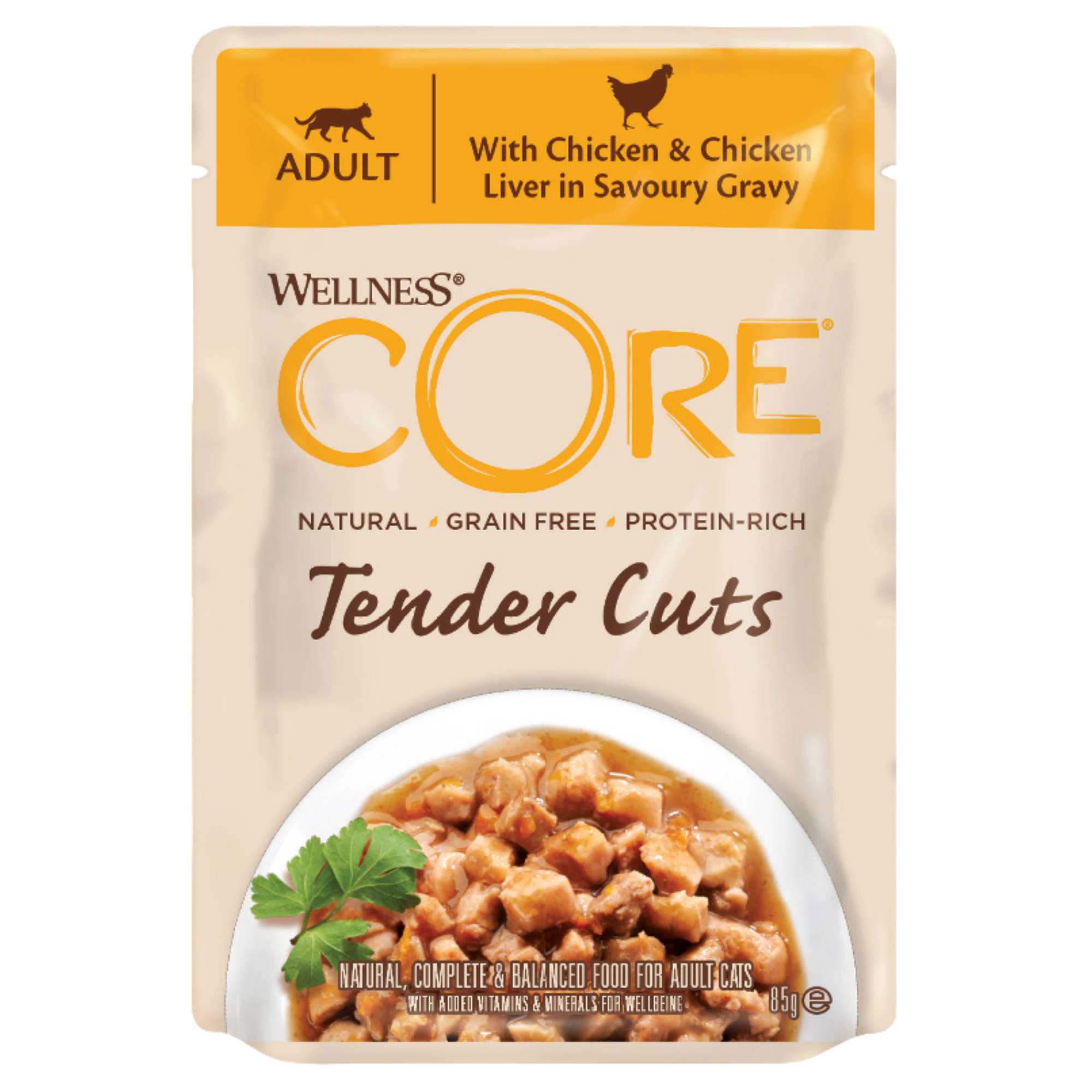 Wellness Core Wet Cat Food Tender Cuts With Chicken & Chicken Liver In Savoury Gravy by Peekapaw