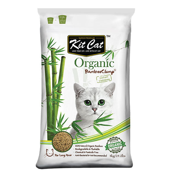 Kit Cat Organic Bamboo Clump Cat Litter Long Hair