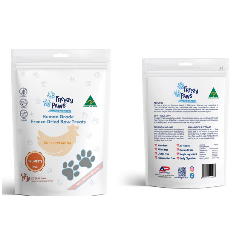 Freezy Paws Freeze Dried Chicken Drumstick Treats 02