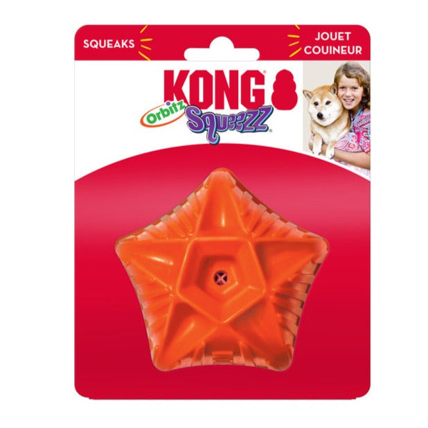 KONG Dog Toys Squeezz Orbitz Ball Assorted Medium/Large