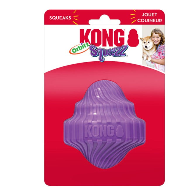 KONG Dog Toys Squeezz Orbitz Spin Top Assorted Medium/Large