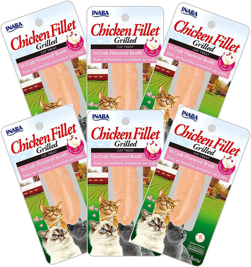 Inaba Cat Treat Grilled Chicken Fillet In Crab Broth 03