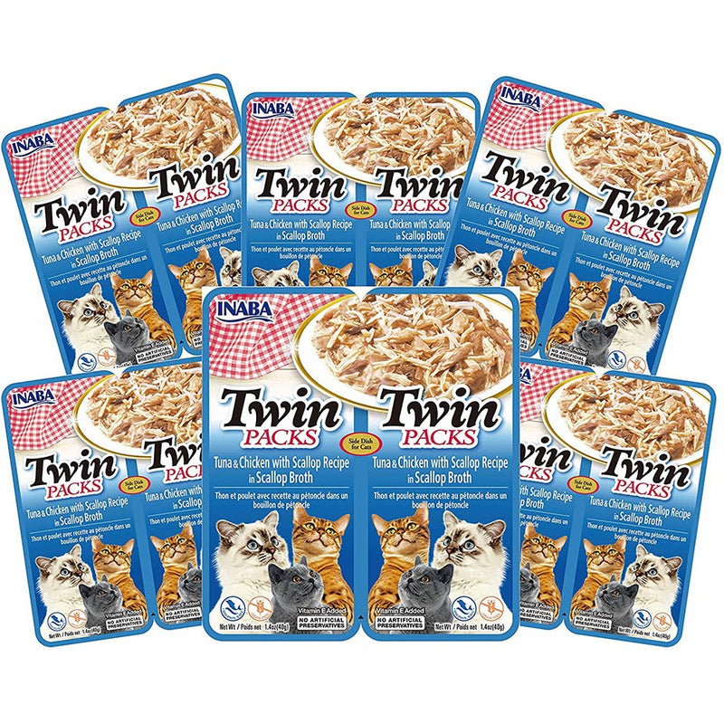 Inaba Cat Treat Twin Packs Tuna & Chicken In Scallop Broth 03
