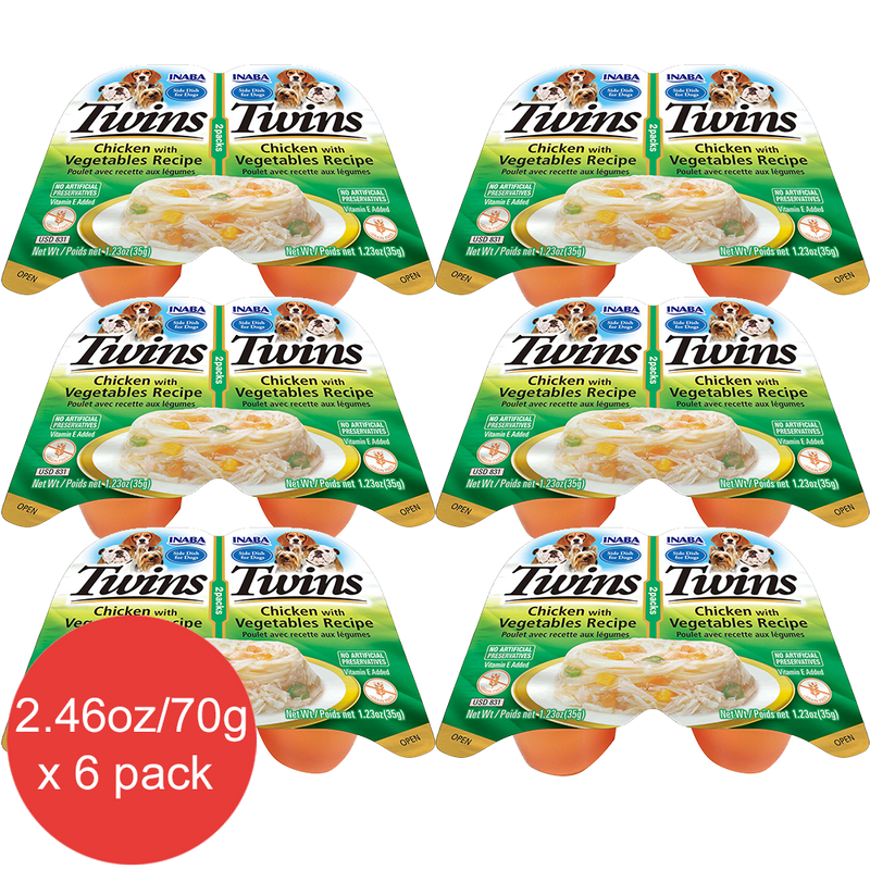 Inaba Dog Treat Twin Packs Chicken with Vegetables Recipe 02