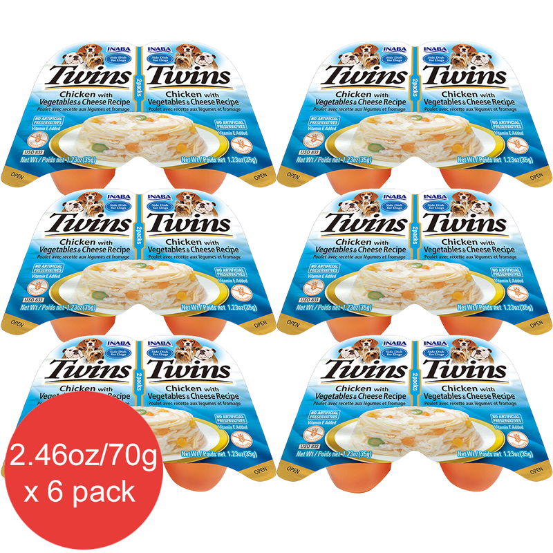 Inaba Dog Treat Twin Packs Chicken with Vegetables & Cheese Recipe 03