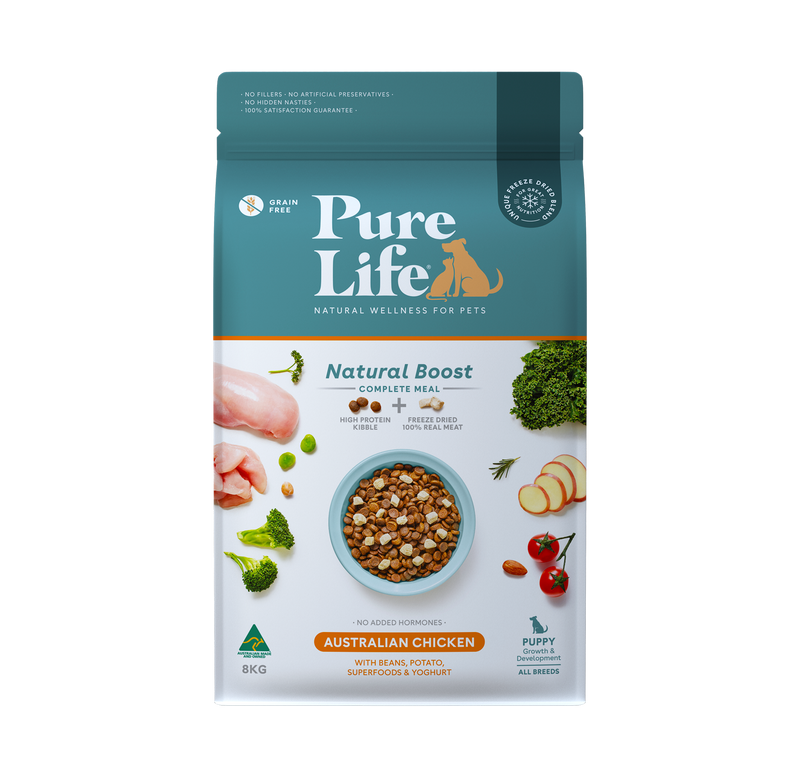 Pure Life Natural Boost Dry Dog Food Puppy Australian Chicken