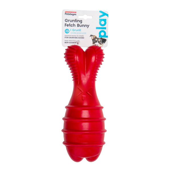 Petstages Grunt & Fetch Rubber Bunny Dog Toy - Default Title | PeekAPaw Pet Supplies