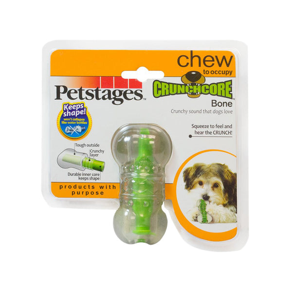 Petstages Crunchcore Bone Dog Toy - Mini | PeekAPaw Pet Supplies