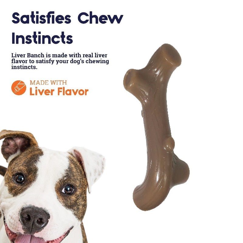 Petstages Liver Branch Flavoured Chew Stick For Dogs - Medium | PeekAPaw Pet Supplies