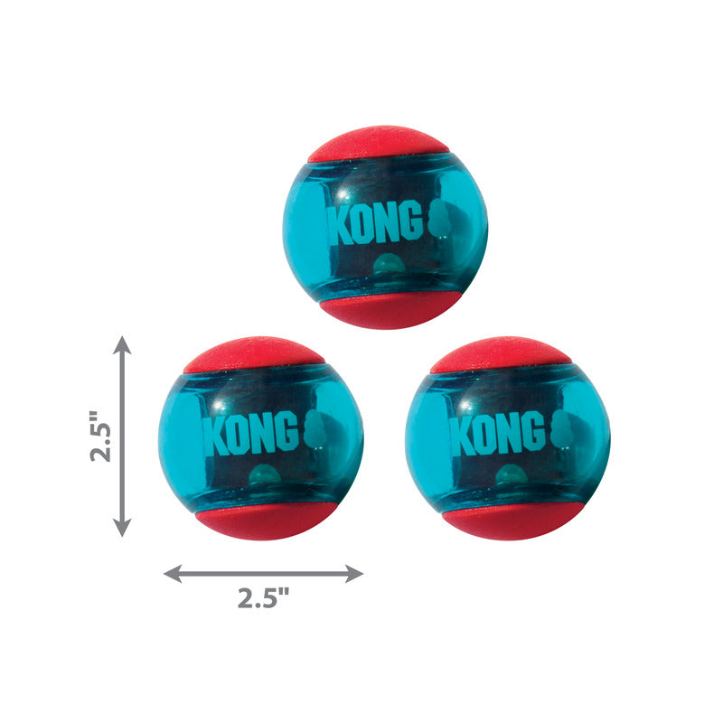KONG Dog Toys Squeezz Action Ball Red 03