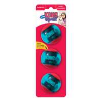 KONG Dog Toys Squeezz Action Ball Red 01