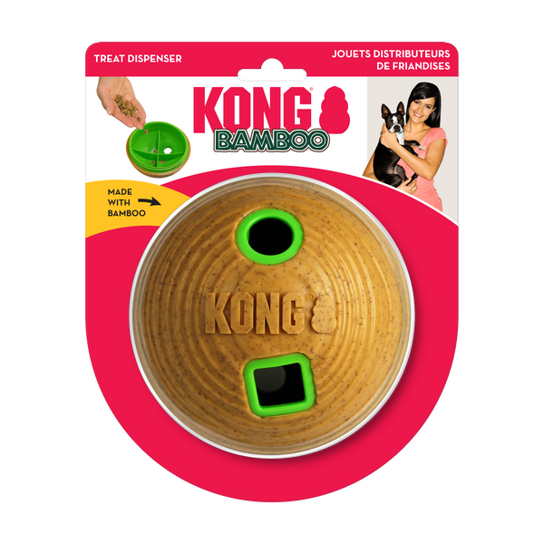 KONG Dog Toys Bamboo Feeder Ball Medium