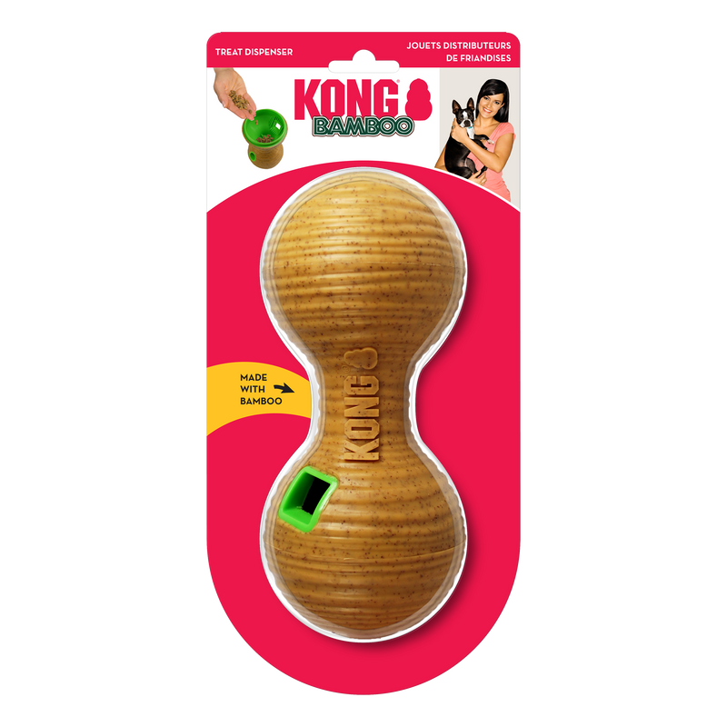 KONG Dog Toys Bamboo Feeder Dumbbell Medium
