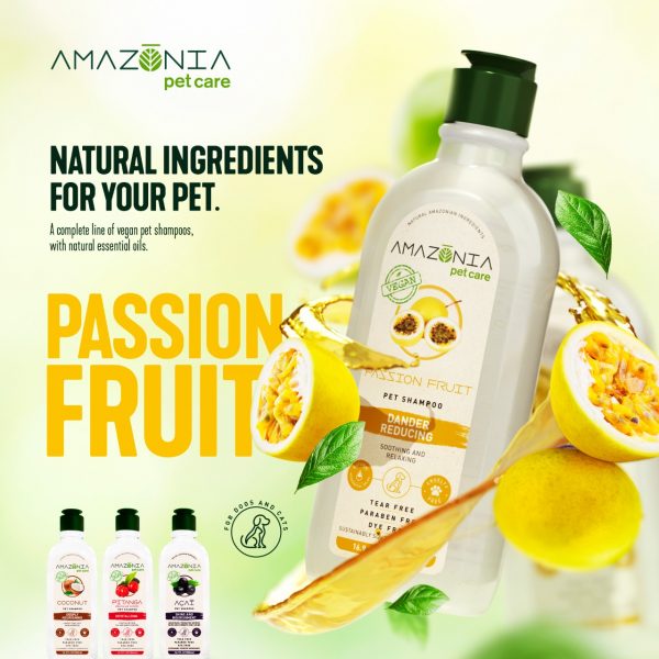 Amazonia Shampoo Passion Fruit Dander Reducing for Dogs 02