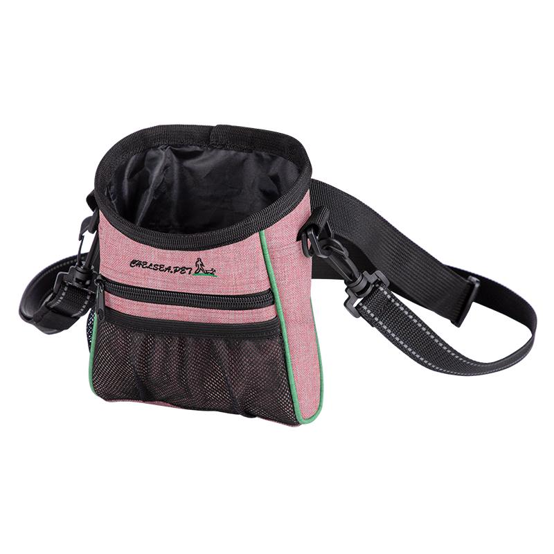 Pet Food & Training Bag on Waist/Shoulder with Mesh Pocket & Zip Pocket 01