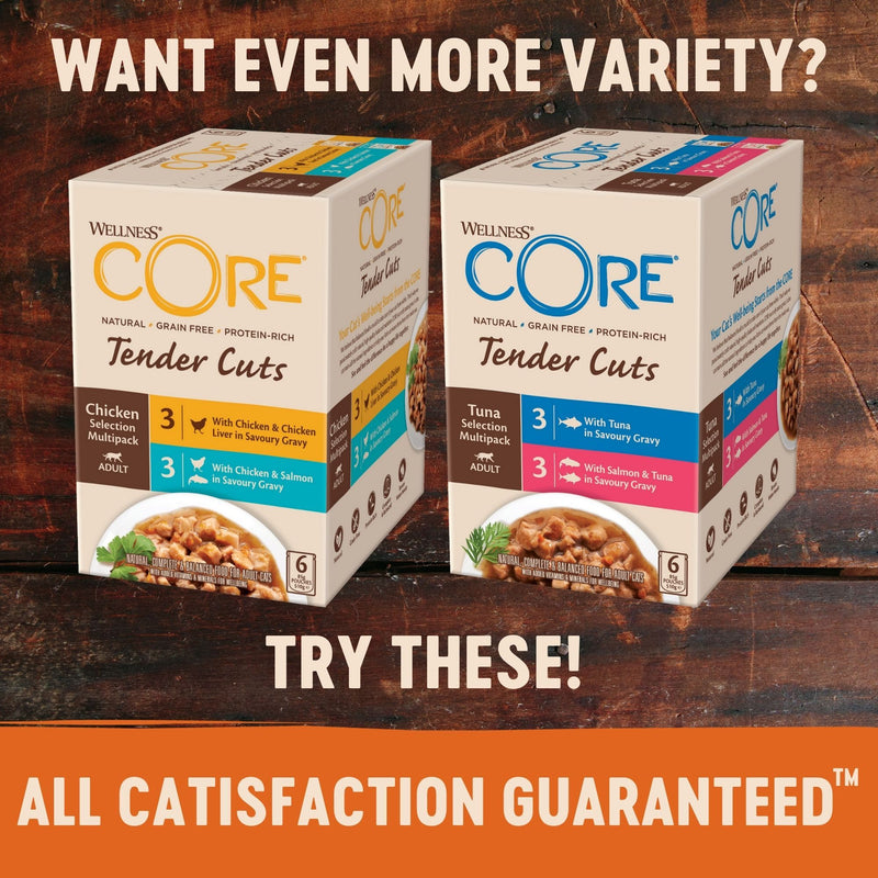 Wellness Core Wet Cat Food Tender Cuts Tuna Selection Multipack
