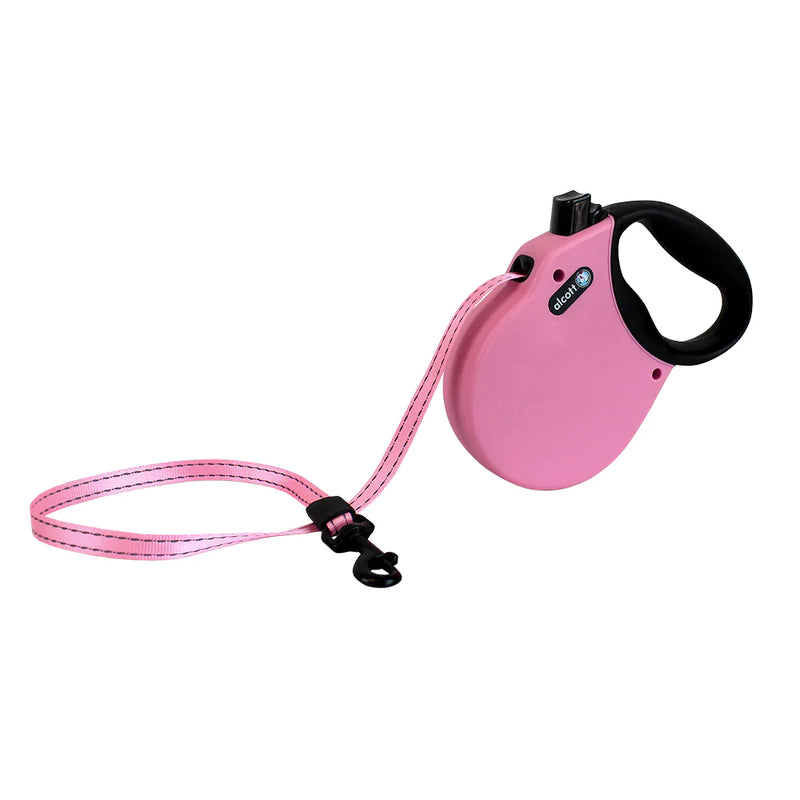 Alcott Adventure Retractable Dog Leash - Pink