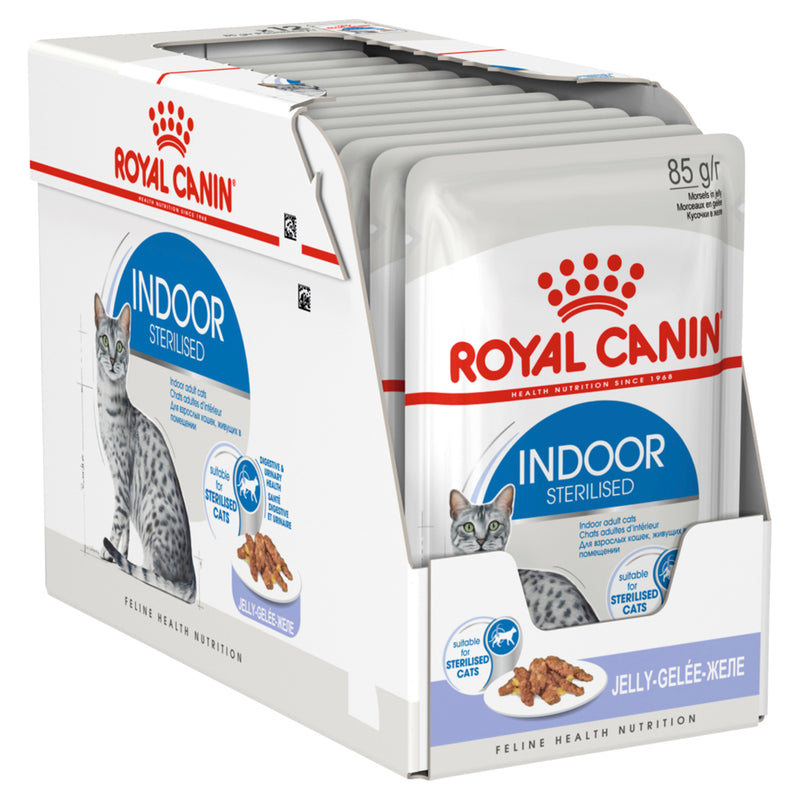 Royal Canin Indoor Jelly 85gx12 Pouches | PeekAPaw Pet Supplies