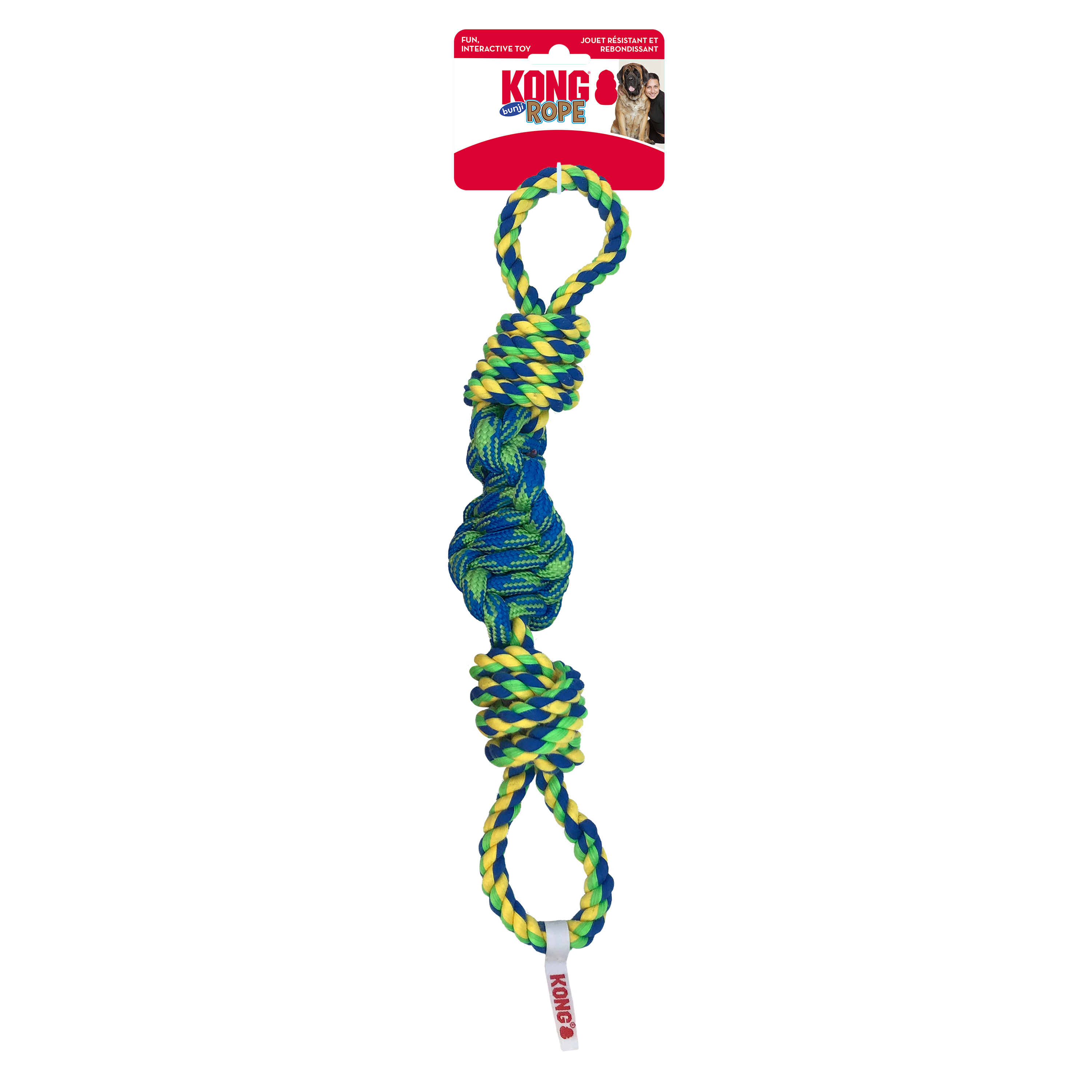 KONG Dog Toys Rope Bunji Assorted Small