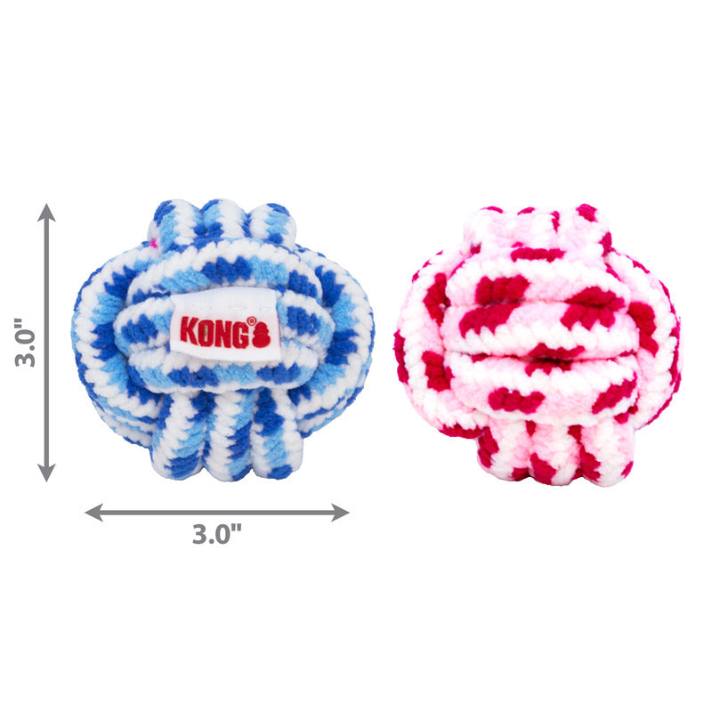 KONG Dog Toys Rope Ball for Puppies Assorted 01