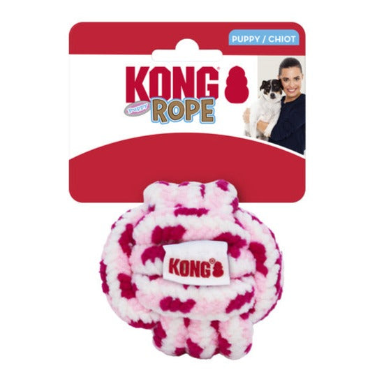 KONG Dog Toys Rope Ball for Puppies Assorted Large