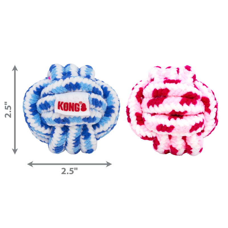 KONG Dog Toys Rope Ball for Puppies Assorted 04