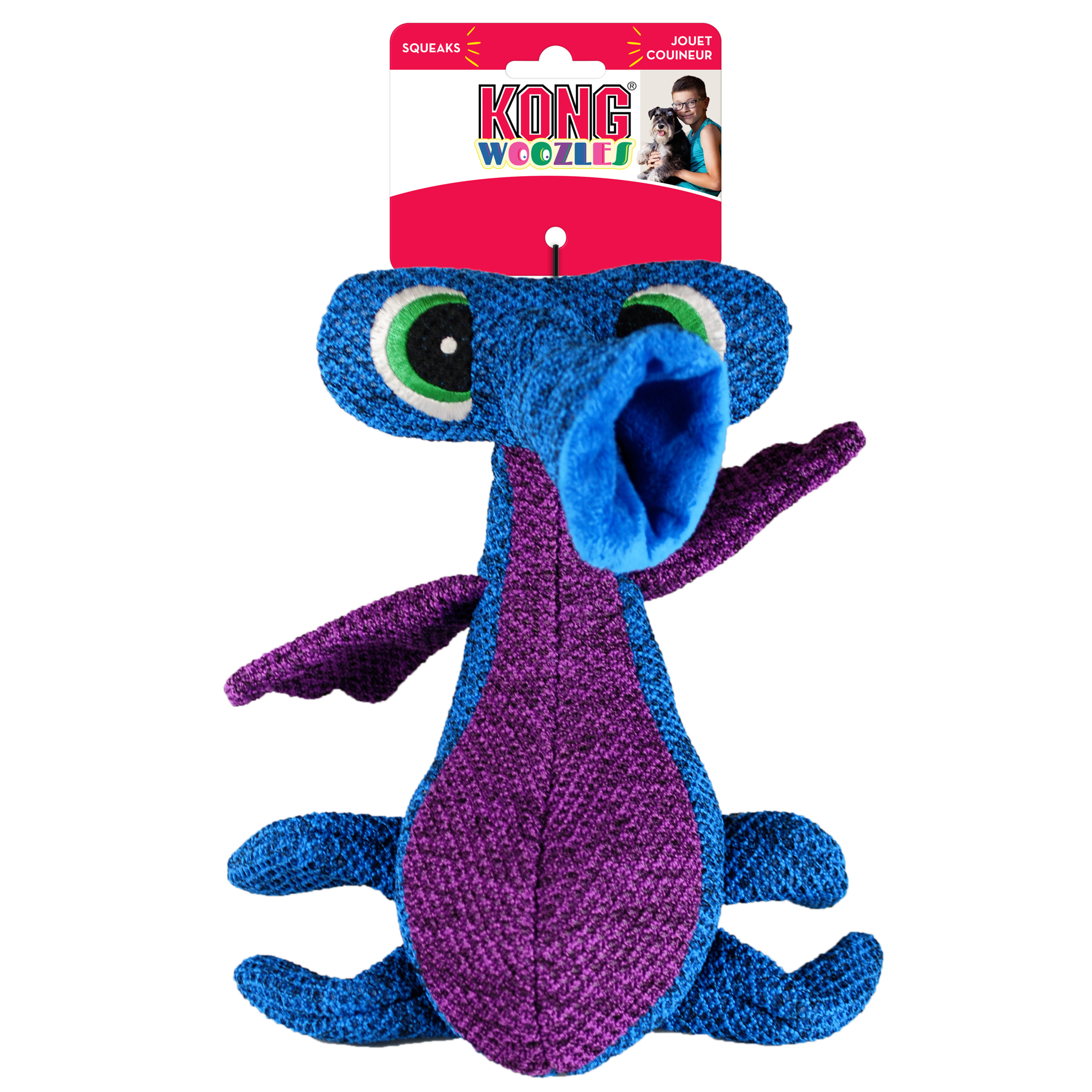 KONG Dog Toys Woozles Red Medium