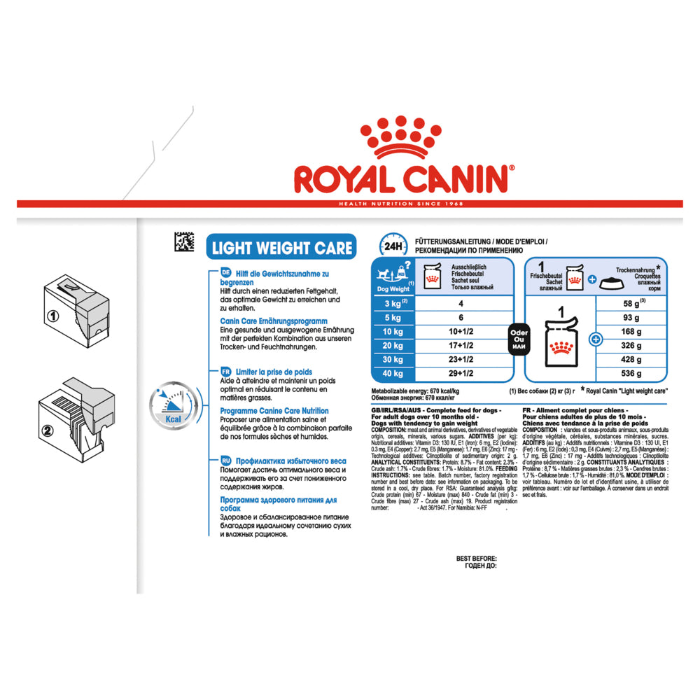 Royal Canin Wet Cat Food Light Weight Care Loaf | PeekAPaw Pet Supplies