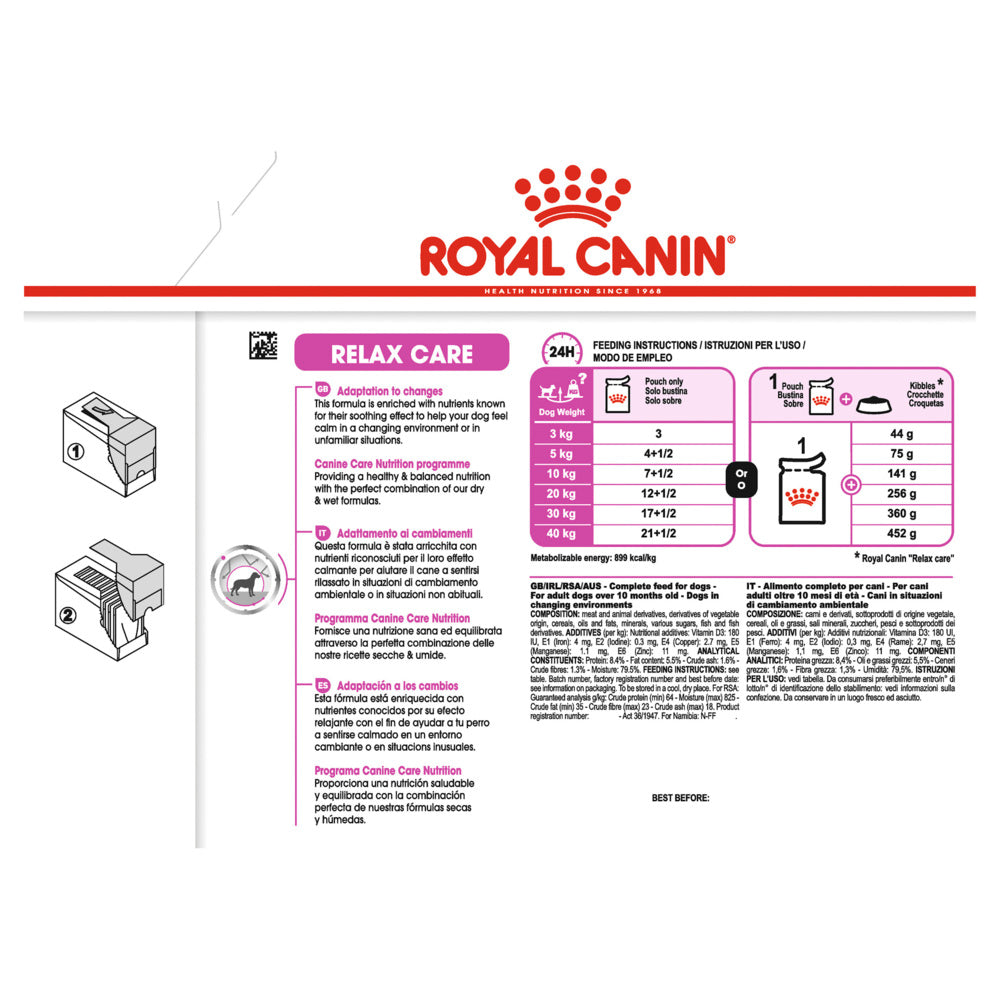 Royal Canin Relax Care Loaf 85gx12 Pouches | PeekAPaw Pet Supplies
