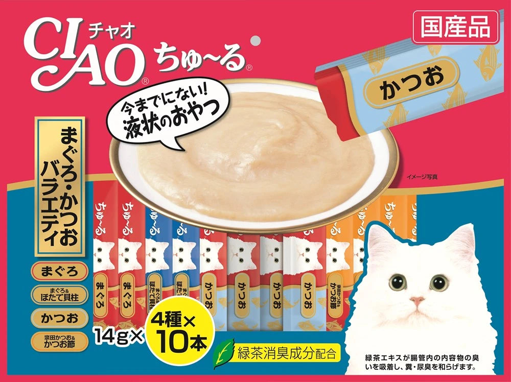 Ciao Churu Tuna Bonito Variety 40-tube pack – front of pack