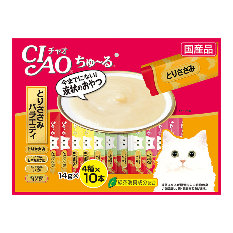 Ciao Cat Treats Churu Chicken Variety 14g x 40