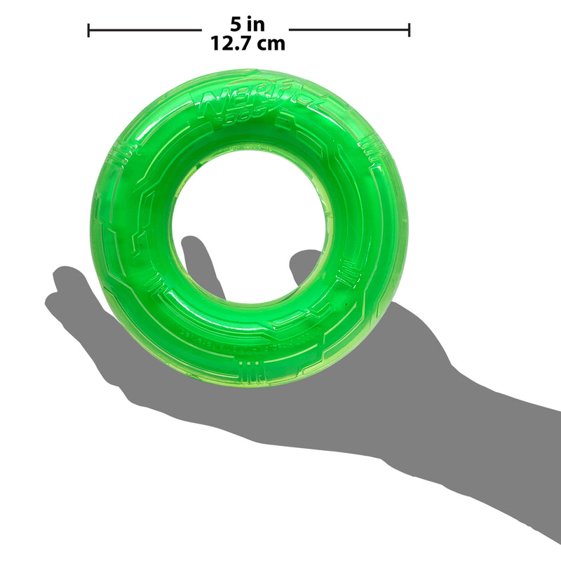 Nerf Scentology Dog Toy - Ring Beef Clear/Green 12.5cm 03