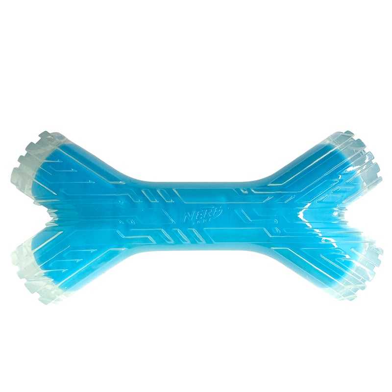 Nerf Scentology Dog Toy - Twin Branch Peanut Butter & Bacon Clear/L.Blue 25cm 04