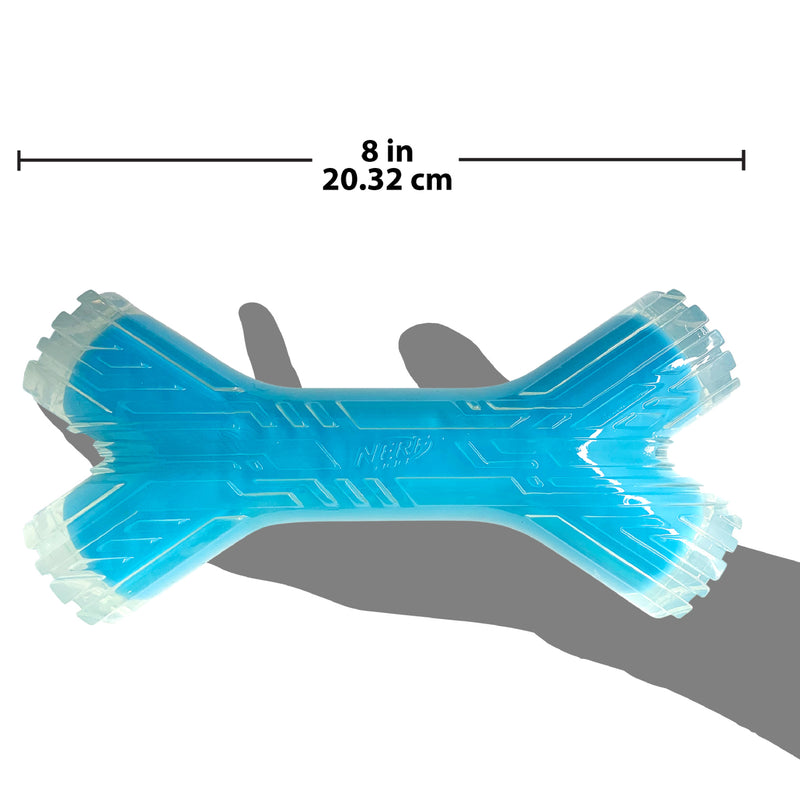 Nerf Scentology Dog Toy - Twin Branch Peanut Butter & Bacon Clear/L.Blue 25cm 03