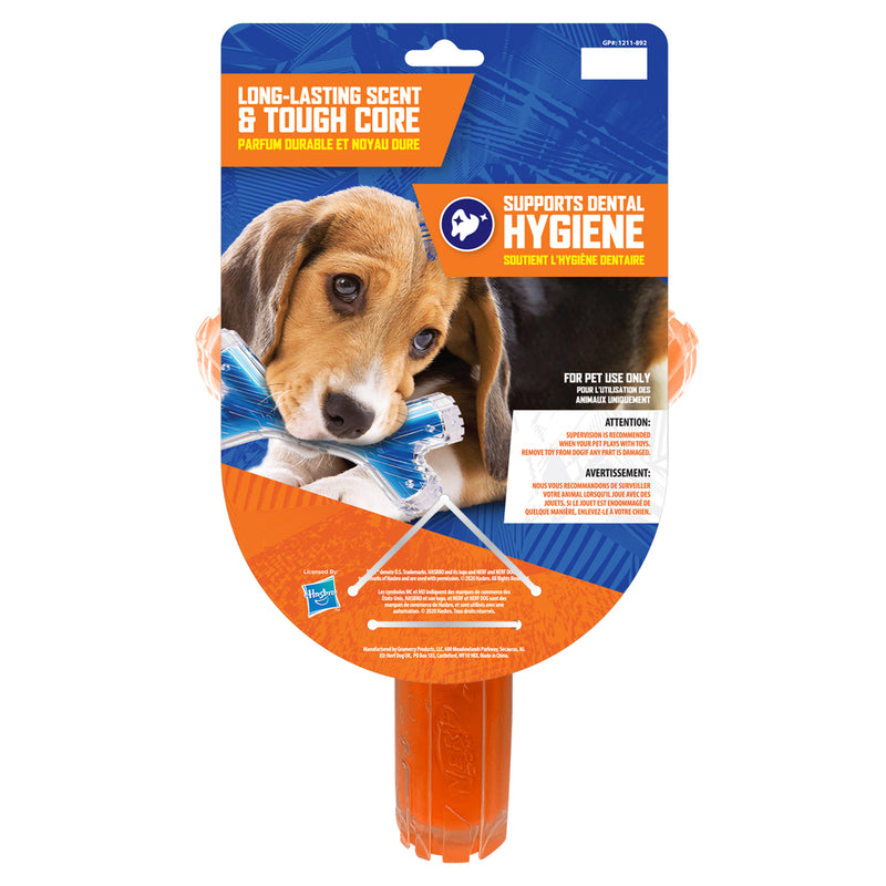 Nerf Scentology Dog Toy - Large Wishbone Chicken Clear/Orange 21cm 02