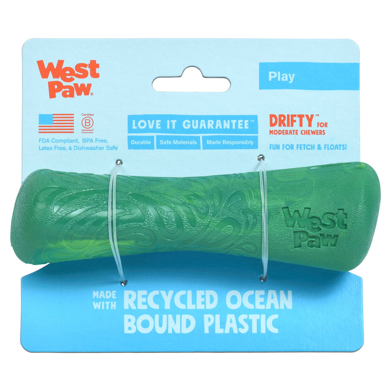 West Paw Seaflex Recycled Plastic Fetch Dog Toy - Drifty Small by PeekAPaw
