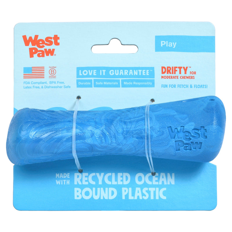 West Paw Seaflex Recycled Plastic Fetch Dog Toy - Drifty Small by PeekAPaw