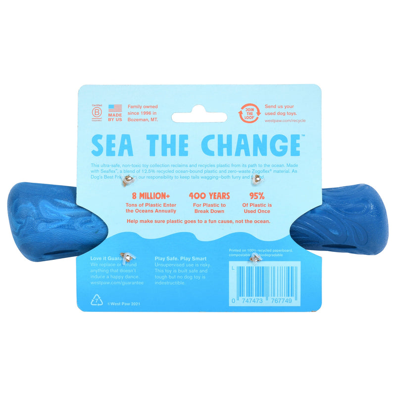 West Paw Seaflex Recycled Plastic Fetch Dog Toy - Drifty Large by PeekAPaw