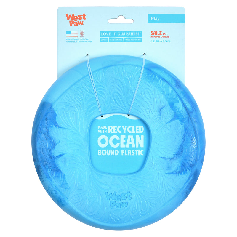 West Paw Seaflex Recycled Plastic Flyer Dog Toys - Sailz
