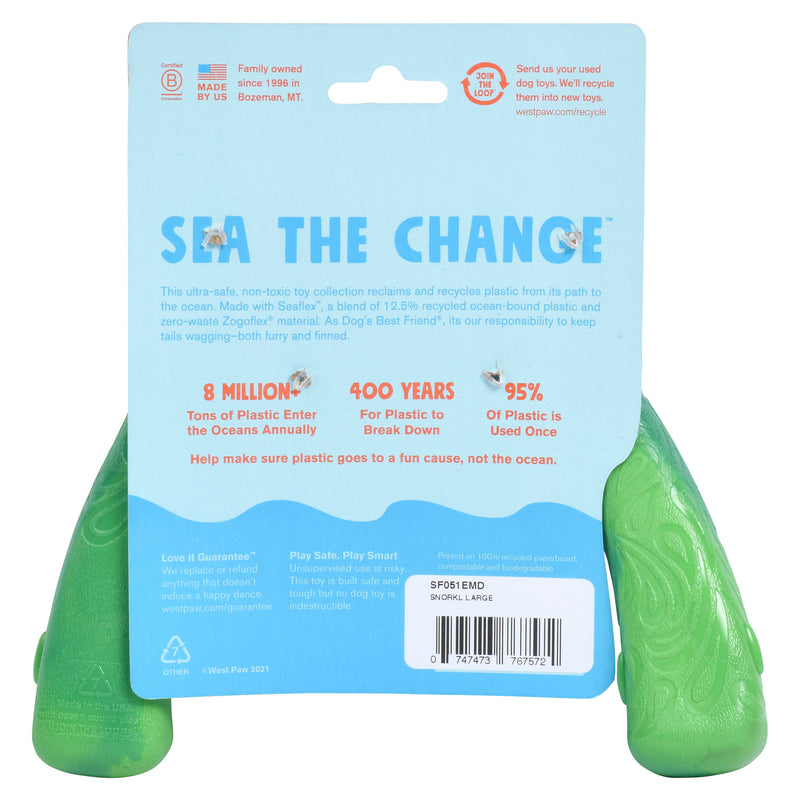 West Paw Seaflex Recycled Plastic Tug Dog Toys - Snorkl
