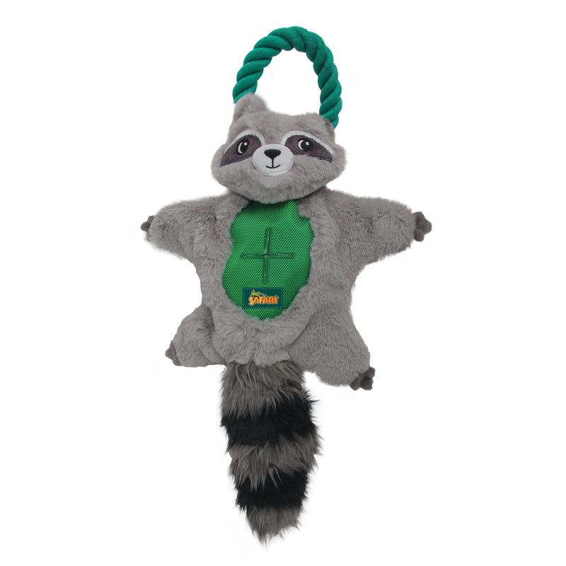 All for Paws AFP Dog Safari Air Crinkle Racoon With Rope