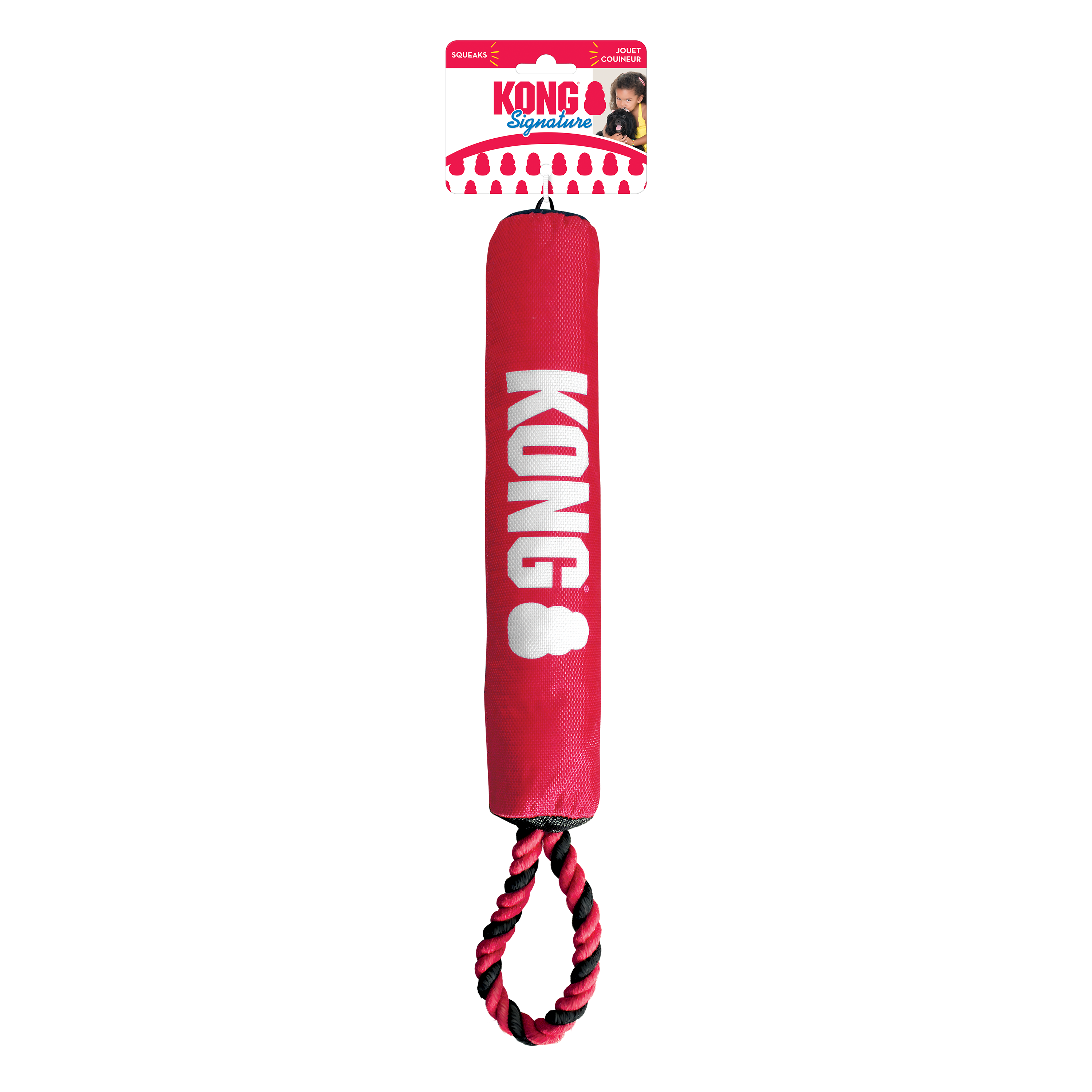 KONG Dog Toys Signature Stick with Rope 01