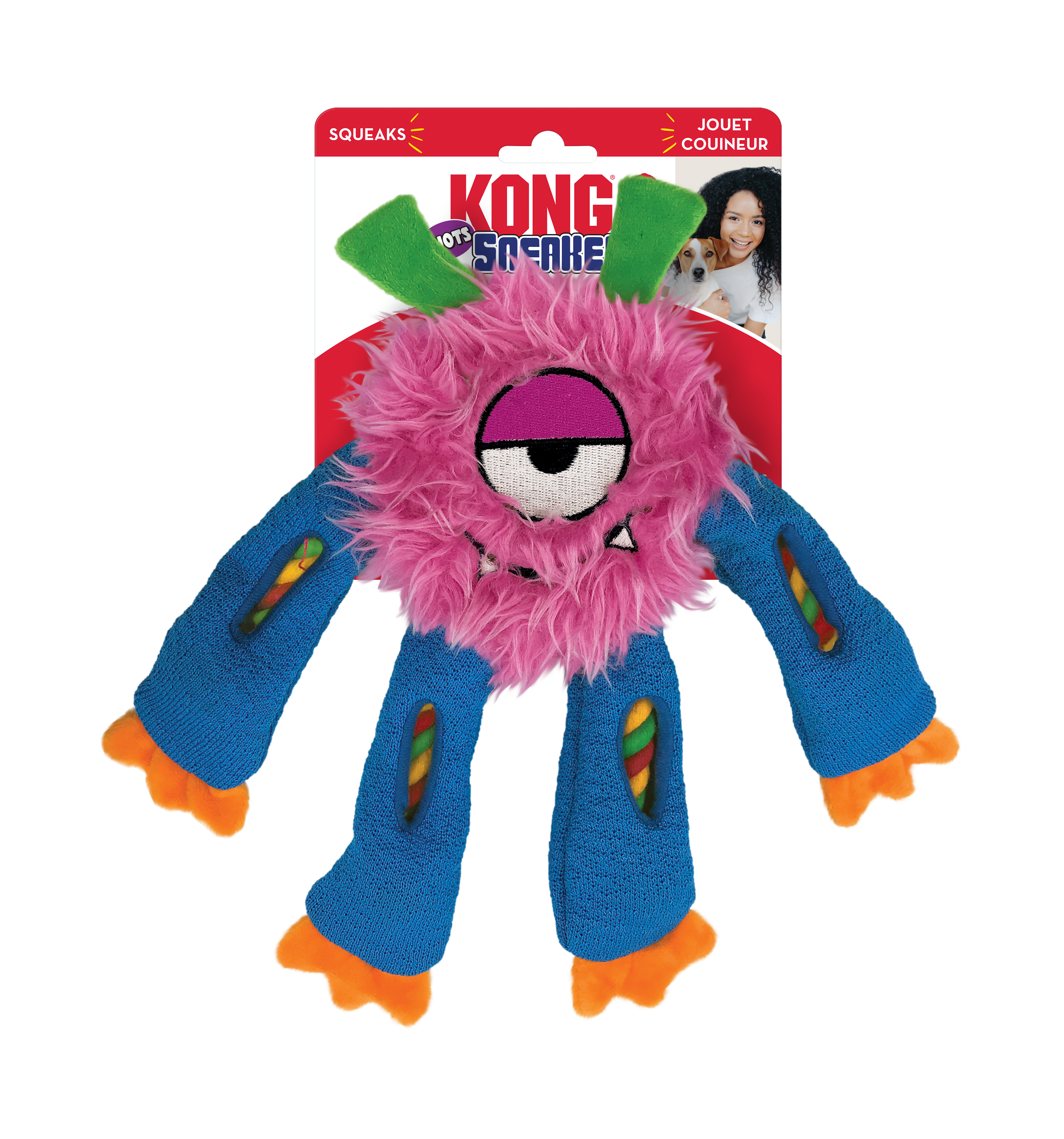 KONG Dog Toys Sneakerz Knots Assorted Medium